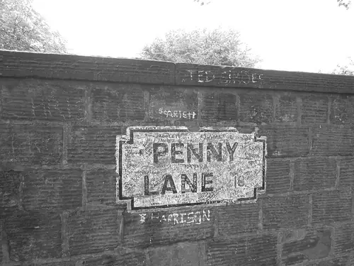 La plaque de Penny Lane.